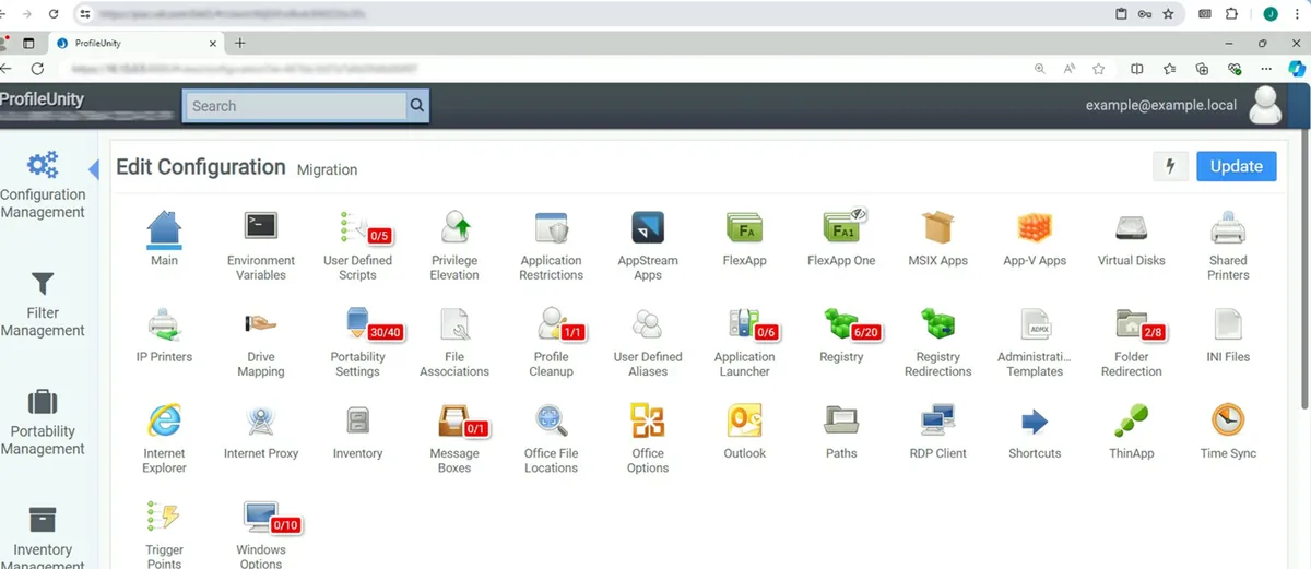 Console ProfileUnity